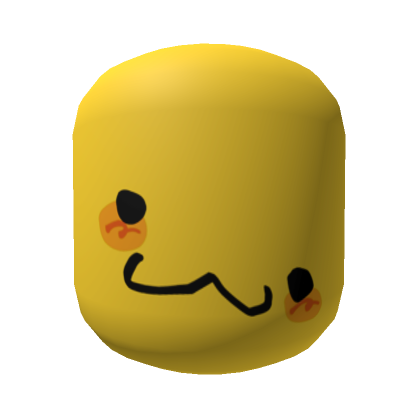 Yellow Angry Noob Head - Roblox