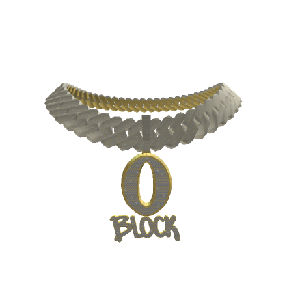 O Block Gold Chain | Roblox Item - Rolimon's