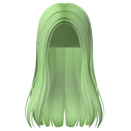 Roblox Item Long Aesthetic Popular Hair (Light Green)