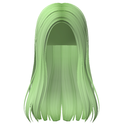 Long Aesthetic Popular Hair (Light Green) - Roblox