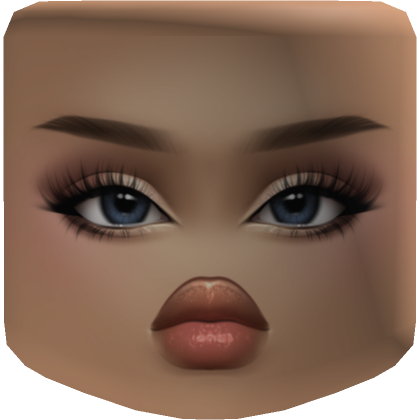 Blue MakeUp Girl Face  Roblox Item - Rolimon's