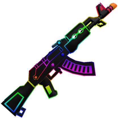 Cartoony Rainbow Toy Rifle [Black] | Roblox Item - Rolimon's