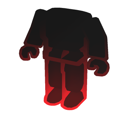 Man Shadowed Outline Avatar Aura Black and Red