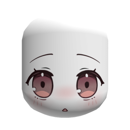 Roblox Item Curious Soft Blushy Face (Cocoa)