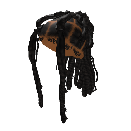 Black Butterfly Locs 2 - Ponytail - Dark Orange | Roblox Item - Rolimon's