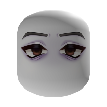 Sleepy Emo Eyes White Skin Tone's Code & Price - RblxTrade