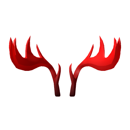Roblox Item Tall Crimson Moose Antlers