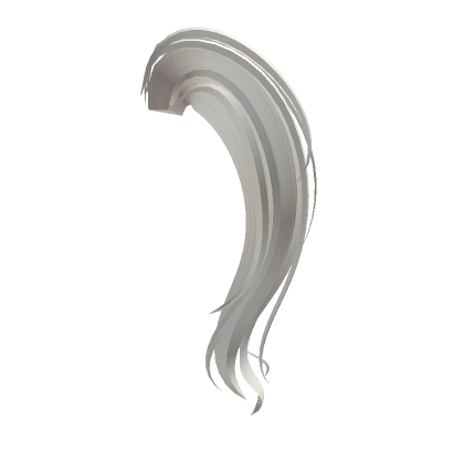White wavy ponytail extension - Roblox