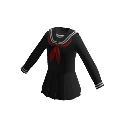 Cute Anime Uniform Shirt - Black White's Code & Price - RblxTrade