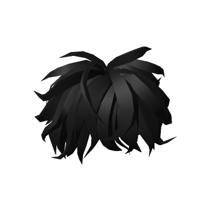 Black Messy Hairstyle 7.0's Code & Price - RblxTrade