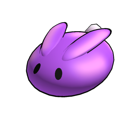 Roblox Item Mochi Bunny - Purple