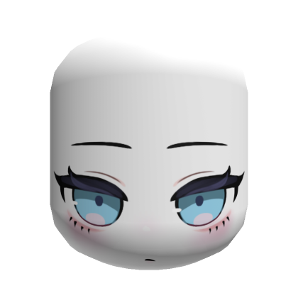 Roblox Item Lousy Alluring Girl Makeup (Blue)