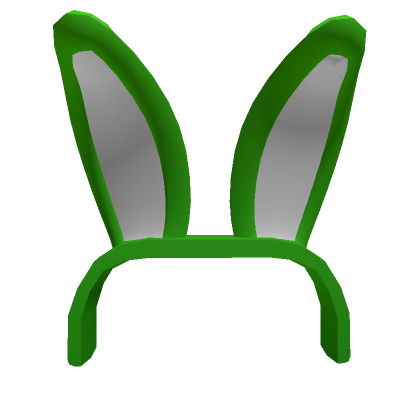 Green Bunny Ears Headband - Roblox