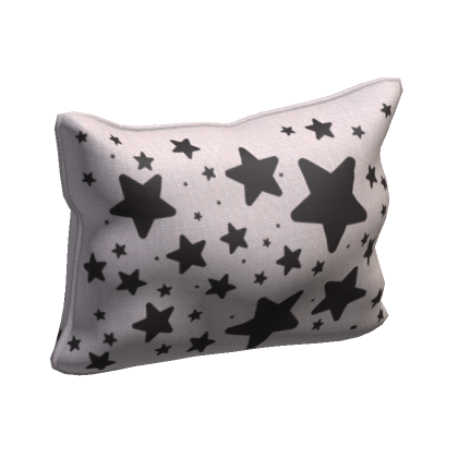 Grey star pillow top