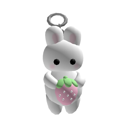 Fashionable Trendy Large Cartoon Rabbit Keychain