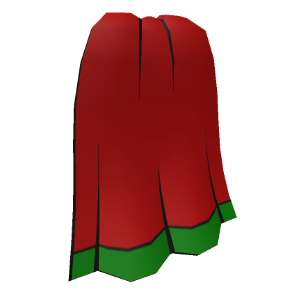 Roblox Item Anime Hero Cape - Red & Green