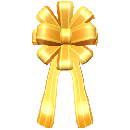 Roblox Item Holiday Gift Bow (Golden)