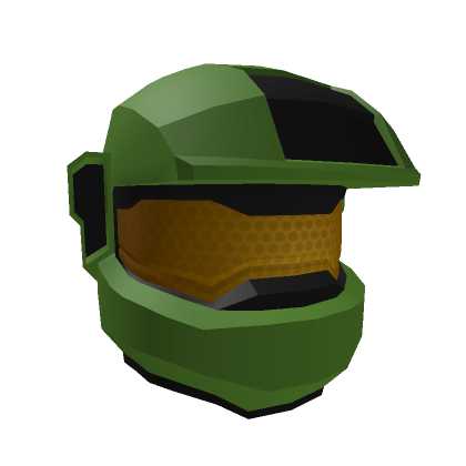 Roblox Item Space Commando Helmet {Green}