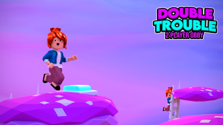Double Trouble: Two Player Obby (Teamwork Puzzle) - Roblox