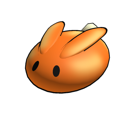 Roblox Item Mochi Bunny - Orange