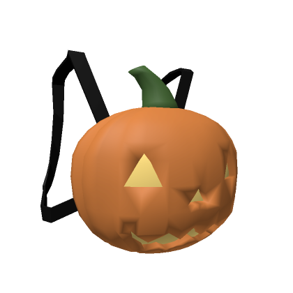 Roblox Item Haunted Pumpkin Backpack