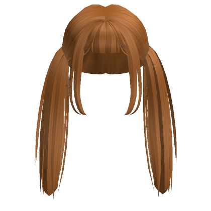Popular Fluffy Anime Messy Pigtails Hair Ginger | Roblox Item - Rolimon's