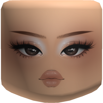 Blue MakeUp Girl Face  Roblox Item - Rolimon's