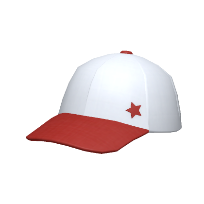 Roblox Item Red and White Cap
