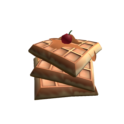 Roblox Item waffle hat with cherry and honey