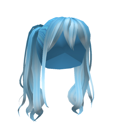 Hatsu Extension Straight Blue Hair 's Code & Price - RblxTrade
