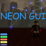 Neon GUI demo - Particles on 2d GUI