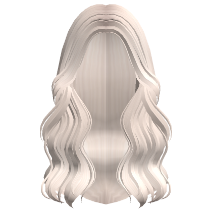 Preppy Long Lush Wavy Glam Girl Hair (Beige) - Roblox