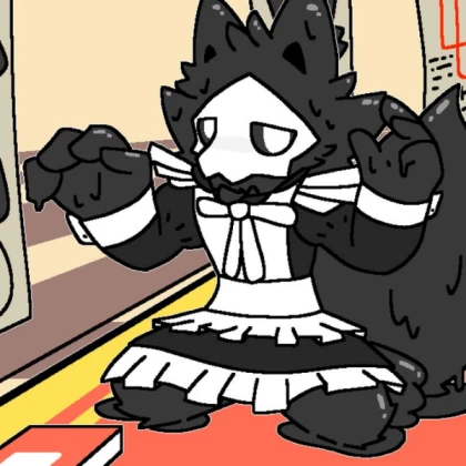 Furry changed PURO IN A MAIDS DRESS