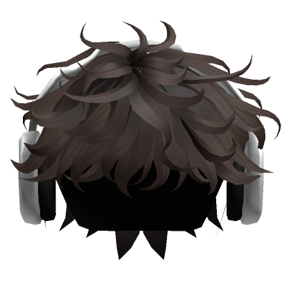 Lockiges cooles Boy-Haar mit Kopfhörer(braun) – Roblox