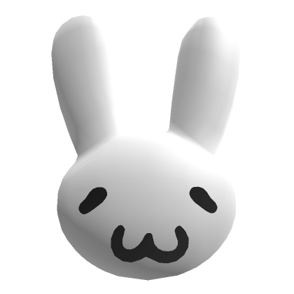 Peaceful ASCII Bunny Head
