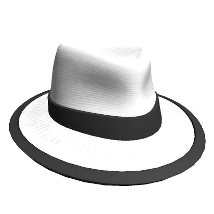 White Fedora with Black Band | Roblox Item - Rolimon&rsquo;s