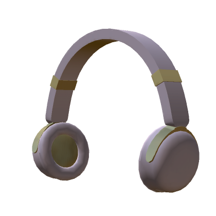 Roblox Item Classic Pink and Gold Headphones