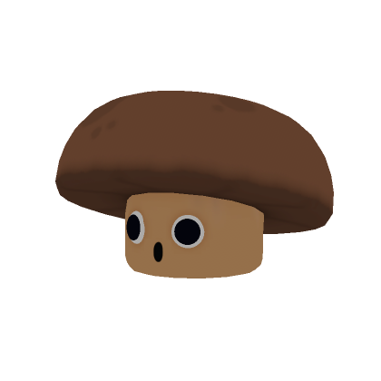 Roblox Item Shocked Brown Mushroom Head 