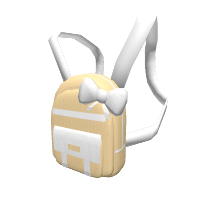Roblox Item Mini Bow backpack Yellow 3.0