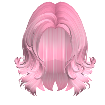 Short Wolf Cut Pigtails - Pink - Roblox