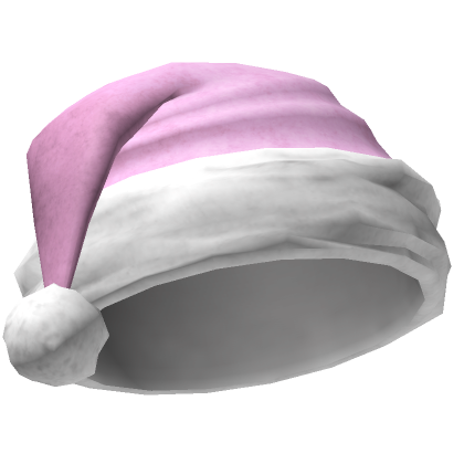 Pink and green santa hat 2025