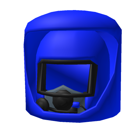 Roblox Item Blue Neon Hazmat Helmet Mask