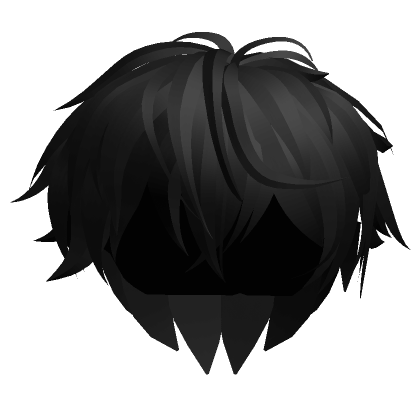 Blonde Messy Manga Hair  Manga hair, Black hair roblox, Black hair boy