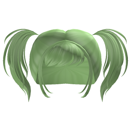 Roblox Item Y2K Popular Pigtails (Mint Green)