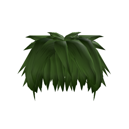 Green Messy Hair - Roblox