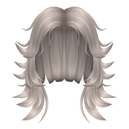 Short Base Wolfcut Hair in Ash Blonde's Code & Price - RblxTrade