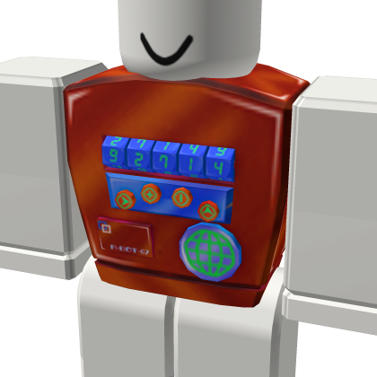 Red Retro Robot Torso