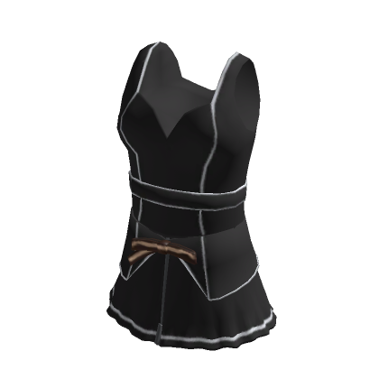 Roblox Item 🖤 Anime Soldier Dress Blossom Black