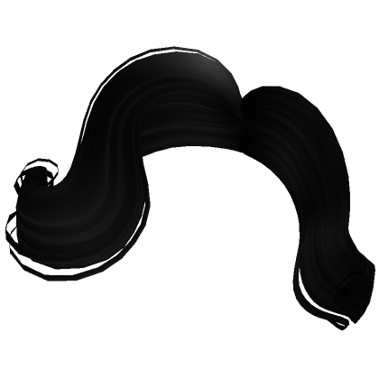 Movie Star Swept Bangs in Black | Roblox Item - Rolimon's