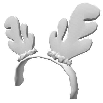 White reindeer 2025 antlers headband